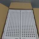 4 Pack Stackable Closet Storage Basket - Stackable Storage Bins, Multifunctional & Foldable Closet Organizer Divided, Wardrobe Cupboard Space-Saving Clothes Storage Hat Organizer, White