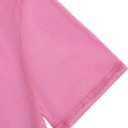 WDIRARA Men's Glitter Mesh Sheer T Shirt See Through Short Sleeve Shirt (Pink, S)