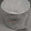 D'Lifeful Kitchen Utensil Holder for Countertop  7" x 7" Large Utensil Holder for Kitchen Counter  Farmhouse Spatula & Cooking Tools Organizer  White Metal Crock for Modern Aesthetics