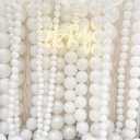 Meanplan 100 Pcs Link Balloon Quick Linking Latex Connected Balloons Linkable for Easter Wedding Independence Day Birthday Party Decoration(10 Inch,White)