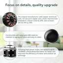 Upgrade QT-110N-B QT-80N-B QT-90N-B QT-9093 QT-100L Bathroom Fan Motor & Blower Wheel Replacement, Compatible with All Nutone QT110 QT100 QT90 QT80 Series Fans, Replaces for S0696B000 S0695B000 Motor
