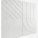 21.65" Large Square Acoustic Panels 4-Pack - Sound Absorbing Wall Panels, Noise Reducing Soundproof Decorative Felt Tiles for Home Office, Studio, Living Room - White