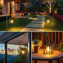 KOOPER Solar Lanterns Outdoor Waterproof, Upgraded Bright Hanging Solar Lights Outdoor Lanterns Decorative, Auto ON/Off Metal Hanging Lantern Lights for Proch Yard Patio Garden Decor 2 Pack