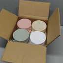 4 Pack Overnight Oats Containers with Lids and Spoons, 16 oz Glass Mason Jars with Airtight Lids, Overnight Oats Jars for Milk, Cereal, Fruit