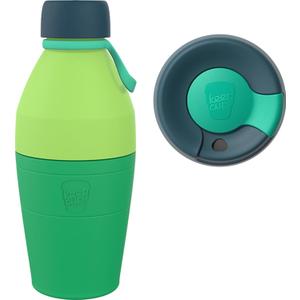 KeepCup 2 in 1 Reusable Stainless Steel Travel Mug and Water Bottle, 530ml, Green