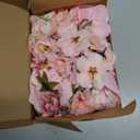 Floroom Mini Artificial Flower Heads Pink & Blush Fake Peony Daisy Rose Multicolor Small Faux Silk Flower Heads for Cake Craft Garland Wedding Party Graduation Cap DIY Home Decoration, 0.8"-3.6"