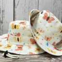 Colorful Butterfly Bucket Hat for Toddler,Gifts for Kids Child, Printed Wide Brim Outdoor Summer Beach Sun Hat for Girl Boy