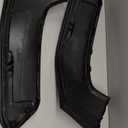 Pair Black Front Upper Bumper End Filler Panel Bezel Trim for Ram 1500 2019-2024 Left Driver and Right Passenger Side