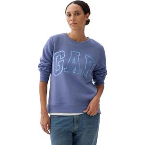 GAP Women's Pull-on Logo Crew Sweatshirt (Large)