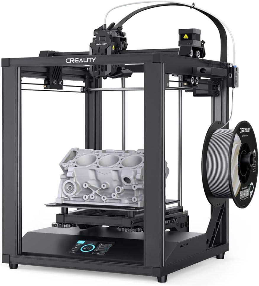 Official Creality Ender 5 S1 3D Printer 250mm/s Printing Speed with CR Touch Auto Leveling, Sprite Extruder, High Precision Z-axis, Removable PC Build Plat