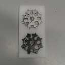 Gifts for Men, 18-in-1 Snowflake Multi Tool, Valentines Day Gifts for Him, Anniversary Birthday Gifts for Men Dad Him Husband, Mens Valentines Gift for Adults Dad Who Wants Nothing (Black+silver)