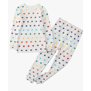 Owlivia 100% Organic Cotton Baby Long Sleeve Pajama Sets, Toddler Boy Girl 2-Piece Sleepwear 3-4T