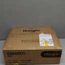 Huuger 4-Tier Bakers Rack with Reversible Power Outlet, 23.6 Inch Microwave Stand, Kitchen Coffee Bar, with Top Shelf, 6 S Hooks, Oak