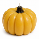 4.7in Pumpkin Shaped Candle Yellow