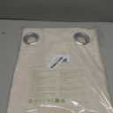 NICETOWN Natural Linen Curtains 84 inch Long 2 Panels Set, Grommet Top Thick Linen Burlap Semi Sheer Vertical Drapes Privacy Assured with Light Filtering for Bedroom/Living Room, W55 x L84