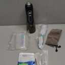 H2ofloss Water Dental Flosser Teeth Pick -Portable Oral Irrigator with 5 Modes, Rechargeable IPX7 Waterproof Orthodontic Teeth Cleaner Pick Cordless for Home Travel-300ml Water Tank (Black)