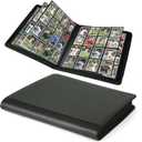 Premium Ringless Trading Card Binder - 1024 Capacity, 16 Side-Loading Pockets per Page, Archival Quality Protection & Anti-Slip Spine for TCG, MTG, Sports Cards (Black II)