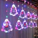 Christmas Lights, 9.8 Ft 120 Flashing LED Christmas Decorations Light, 10 Christmas Tree Colorful Lights, for Bedroom Patio Garden Party Home Xmas Decor Indoor Outdoor Christmas Decor