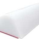 1/2" High Collapsible Shower Threshold Barrier - 59" Water Stopper - Splash Guard for Walk In Showers - Suitable for Bathrooms & Kitchens - White