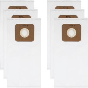 6 Pack Type A HEPA Vacuum Bags for Riccar Most Vibrance Type A R-Series,2000,4000 & Simplicity S20EZM 5000,6000,Part RAH-6/SAH-6