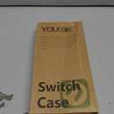 Younik Switch Case for NS Switch and Switch OLED, 11 in 1 Black Switch Accessories Kit Include Switch Carrying Case, Thumb Caps, Cute Sticker and Pendant