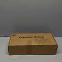 Kitchen Cabinet Organizer Shelf Set of 4, Stackable Pantry Cupboard Countertop Storage and Organizer, Desk Shelf Riser, Spice Plate Cup Expandable Storage Rack,(Black Bamboo) Large