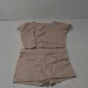 GEMLON Knit Lounge Sets for Women Boatneck Top Drawstring Shorts 2 Piece Outfits Summer (Small, Khaki)