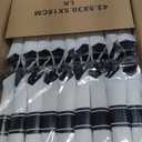 BESTSTAR 350PCS Clear and Black Disposable Plates Set for 50 Guests, 100 Plastic Plates, 50 Plastic Cups, 50 Pre-Rolled Napkins with Cutlery for Party, Thanksgiving, Birthday, Halloween, Christmas