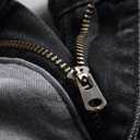 RXXKKK Men's Regular Slim Fit Jeans (28, 1017 Blackgray Flex)