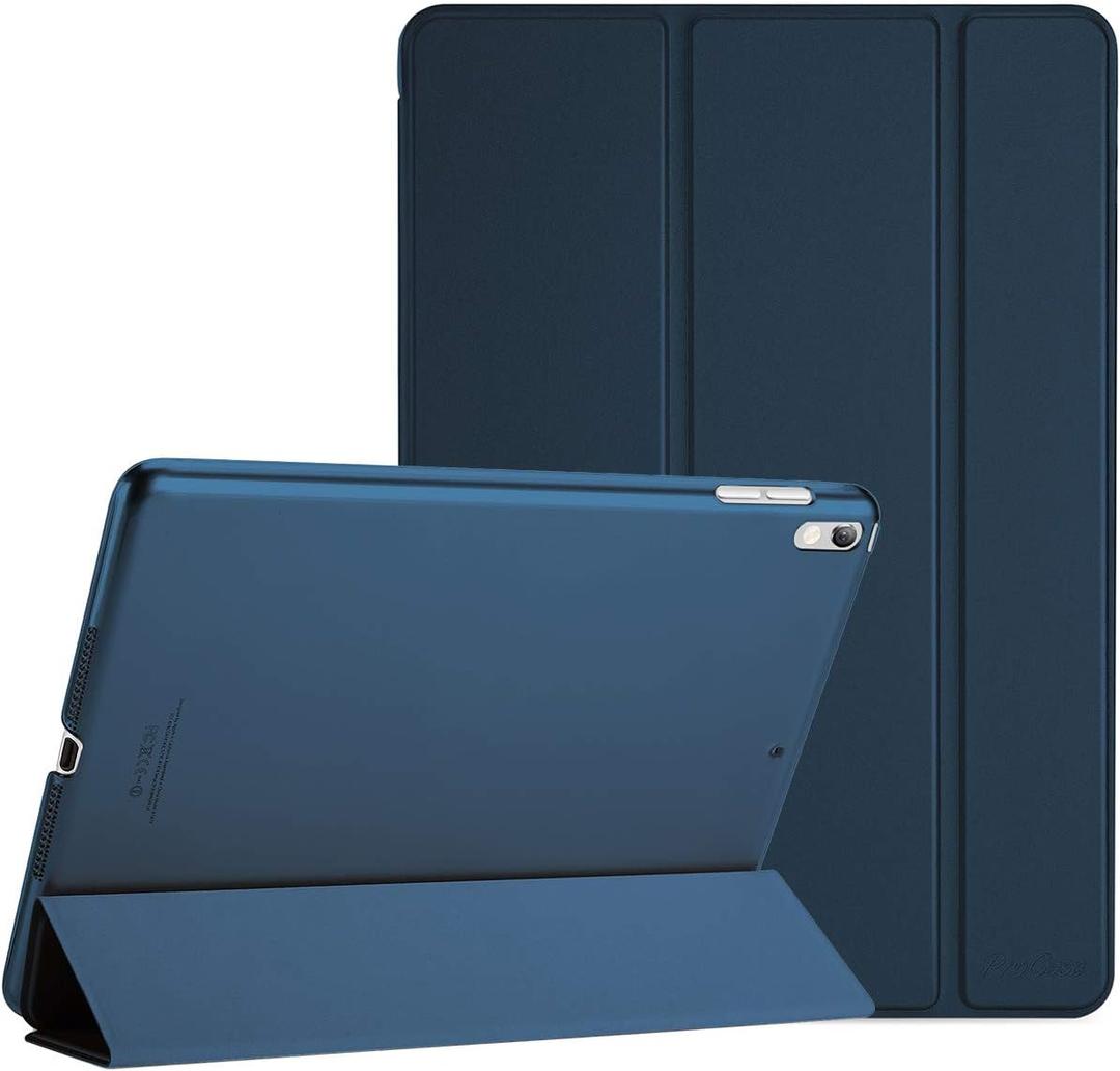 ProCase Smart Case for 10.5 iPad Air 3rd Generation 2019 / iPad Pro 2017, Slim Stand Cover with Translucent Frosted Back for iPad Air 3 -Blue