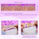 Mega-L Congratulation Banners Party Decorations, Purple Gold Foil Fringe Garland, 4Pack 78Ft Tinsel Streamers Photo Booth Props Flag for Parade Float Car Birthday Party Decor Class of 2026 Graduation