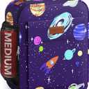 2 x HOTOR Lunch Bag for Men & Women - Large Capacity Insulated Lunch Bag with Mutiple Pockets, Wear-Resistant Cooler Lunch Box for Office, Picnic, Galaxy Purple, 7L, 9.06" x 4.33" x 10.63"