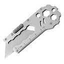 Generic Mudder Multi-Purpose Sliding Blade Box Cutter with Retractable Safety Lock, SK5 Carbon Steel Blades, Heavy Duty, for Office, School, Household (Silver)