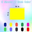 2 x Colored Poster Board 30 Sheets 11x14 Inch 10 Assorted Colors for Art Display Board,Classroom Use,School Craft Project,Presentation Drawing