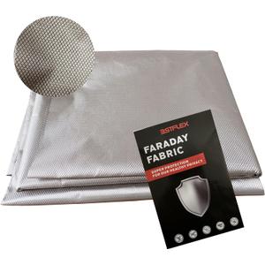 43.3'' x 16.4Ft Faraday Fabric Multi-Purpose Signal Blocking Faraday Cloth Shields, Bluetooth, WiFi, GPS. Premium Soft Material Easy to Cut for DIY (43.3Inch x 16.4Feet)