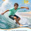 Toddler Boys Swim Shirts Rash Guard Kids UPF 50+ Quick Dry, 6M-15Y