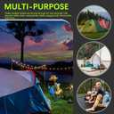 12pcs 3/8 x 12 inch Heavy Duty Camping Ground Anchors, Non-Rust Tent Stakes Screw in Kit for Securing Animals, Trampoline, Carports, Canopies, Sheds, Swing Sets, Ground Anchors for High Winds