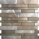 Weimeisc 10 Sheets Peel and Stick Backsplash Tile for Kitchen, Self-Adhesive Mosaic Tile, Stick on Bathroom VanitiesFireplace Dcor, Laundry Table(11.25" X 12.7") (Light Brown)