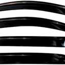 KPY Window Visor Compatible with Toyota Corolla Sedan & Chevrolet Prizm 1998-2002, Rain Guard Side Window Vent Deflectors Tape-On Style, 1998 1999 2000 2001 2002, Black