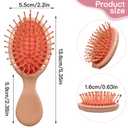 14 Pieces Mini Wet Hair Brush Bulk Small Pocket Hair Brush Set Travel Detangler Hair Brush Mini Soft Bristles Detangling Brush for Most Hair Type Wet Dry Hair, Multicolor