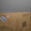 Smuxee Shoe Cabinet with 2 Flip Drawers, 23.6" Walnut Hidden Shoe Storage Cabinet with Fluted Design, Freestanding Shoe Organizer Cabinet for Entryway, Hallway, Closet, Living Room