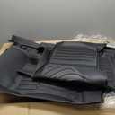 GINOWY-Floor Mats for Nissan Frontier 2022-2025 Crew Cab All Weather, TPE Rubber Liners for Frontier, Frontier Car Mats, Frontier All Weather Mats, Waterproof Mats Frontier Accessories