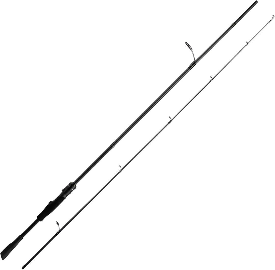 Fishing Rod, M1 Series Spinning & Baitcaster Rod 24T Carbon Fiber One Piece or Two-Piece Rod Fast/Moderate Fast Action Fuji O+A Guide Rings Cabon Fiber Handle+EVA Grip
