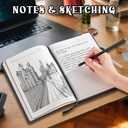 2026 Leather Vintage Journal Notebook,300 Pages,Leather Softcover Lined Journal Notebooks for Women Men,Notebook Journals for Writing Travel,Business,Office,5.7'' X 8.3'',Black