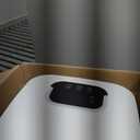 SereneLife Towel Warmer Bucket - Compact 23L Bathroom Towel Heater with Essential Oils Disc Holder, Adjustable Timer, Auto Shut-Off, Power Cord Storage & LED Display, Fits 2 Oversized Towels (White)