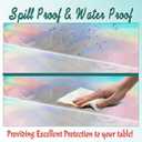 5 Pack Premium Iridescent Tablecloth - Plastic Foil Tablecloth 108 x 54 - Holographic Plastic Table Cloth - Decorative Rectangle Party Tablecloth - Disposable Table Cloths Iridescent Party Decorations