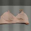 Vinfact 3 Pack Nursing Bras for Breastfeeding Seamless V Neck Maternity Bra Women Pregnancy Breastfeeding Bra (XX-Large, Black/Nude/Pink)