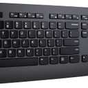 Lenovo Professional Wireless Keyboard and Mouse Combo, 2.4 GHz USB Wireless Receiver, Full Size Ambidextrous Mouse, 24 Month Battery Life, Black