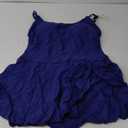 Eomenie One Piece Swimdress Swimsuits for Women Tummy Control Swim Dresses Skirt Bathing Suit (X-Large, Dark Blue)