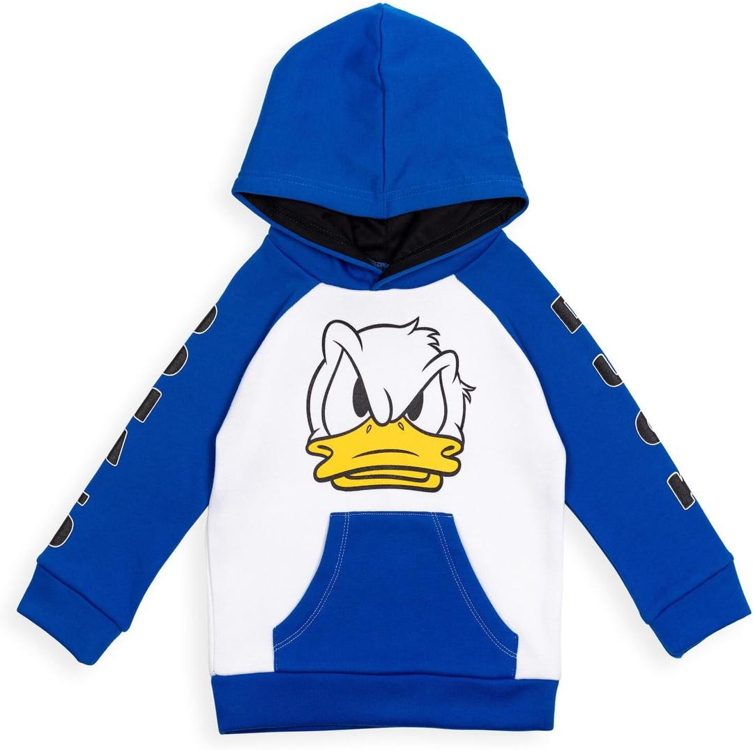 Disney Mickey Mouse Fleece Hoodie Toddler to Big Kid (10-12, Blue / White)